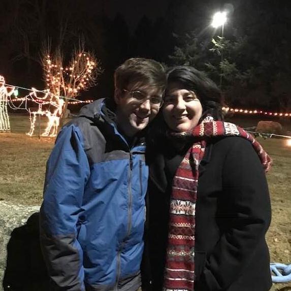 Christmas lights in Ashland.