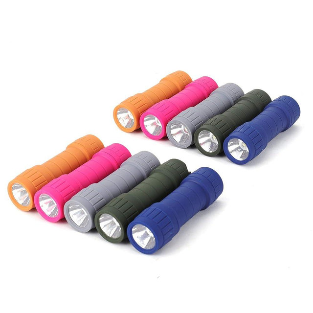 SEAMAGIC 10-Pack Professional Outdoor Mini Flashlights Set, Super Bright 100 Lumen LED Flashlights for Kids, Small Flashlights Pack with 30-Piece AAA Dry Batteries Included