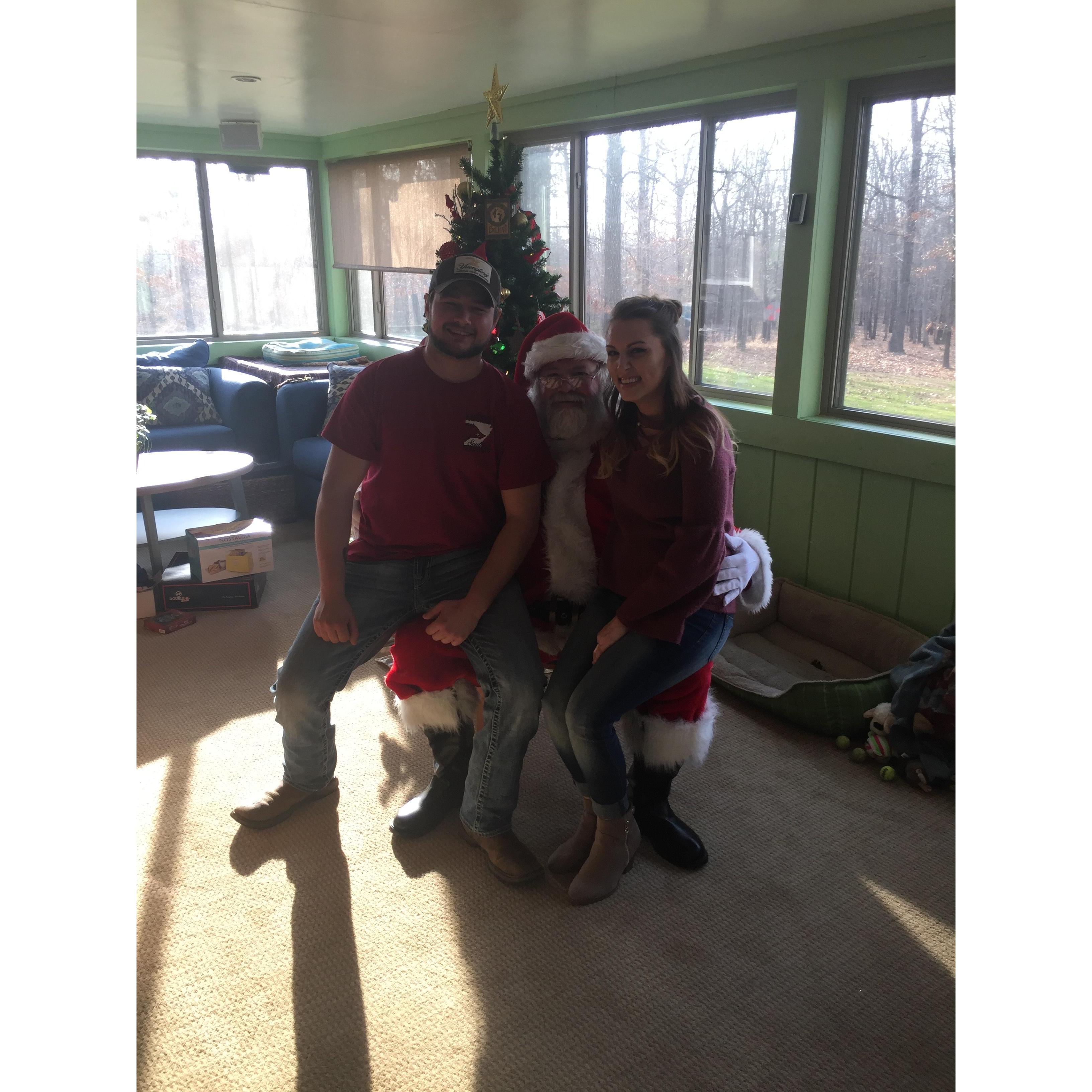 Got to see Santa on our first Christmas together.