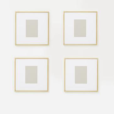 Gallery Frames (Set of 4), 8" by 10", Wheat