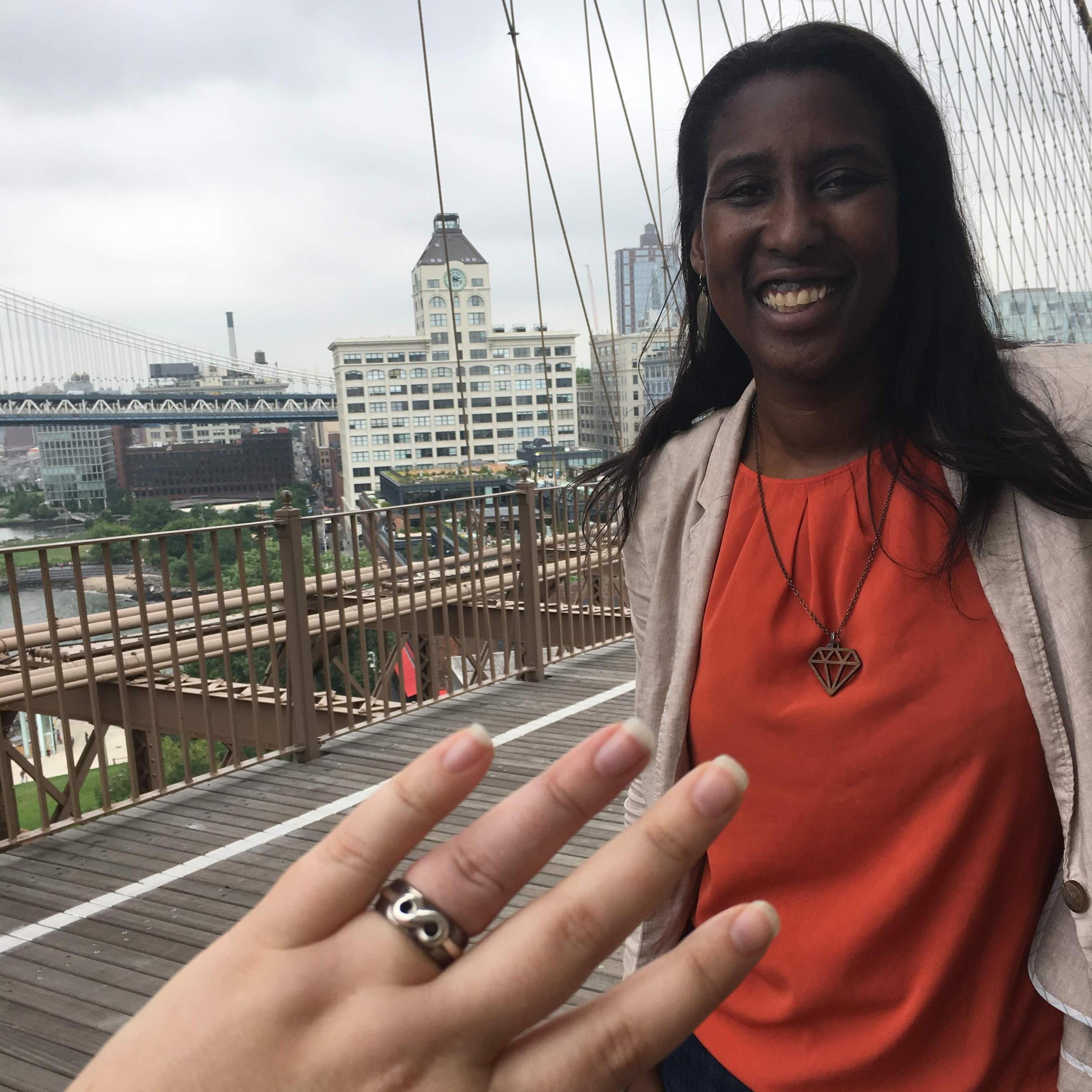 I proposed to Amanda Ann on the Brooklyn Bridge on our 19th month anniversary. 19 is the number of surrender.
