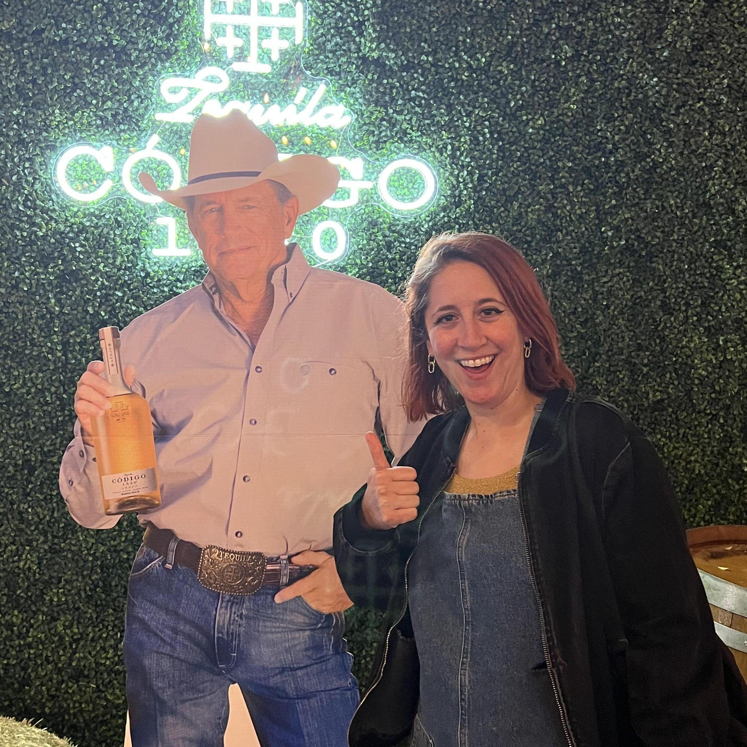 Sam with George Strait right before we saw him live in Las Vegas