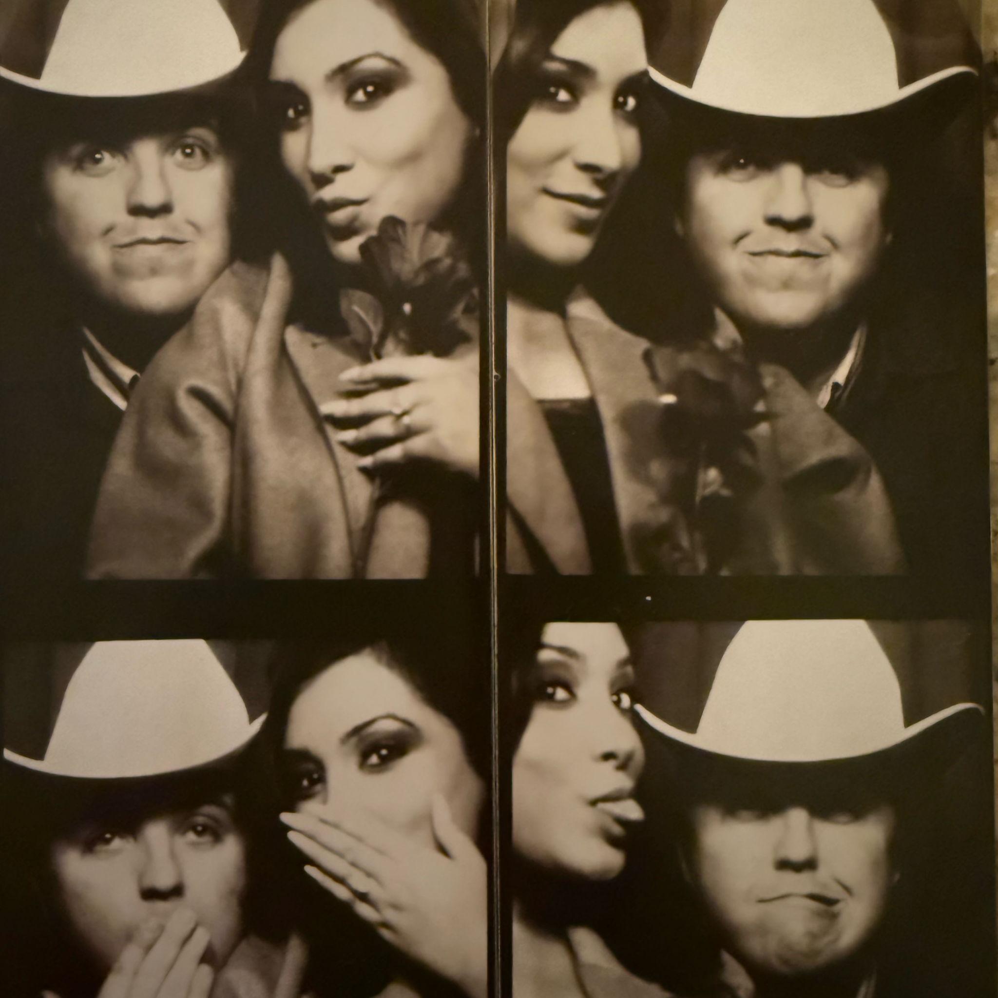 Photo booth pictures taken right after we got engaged in San Francisco