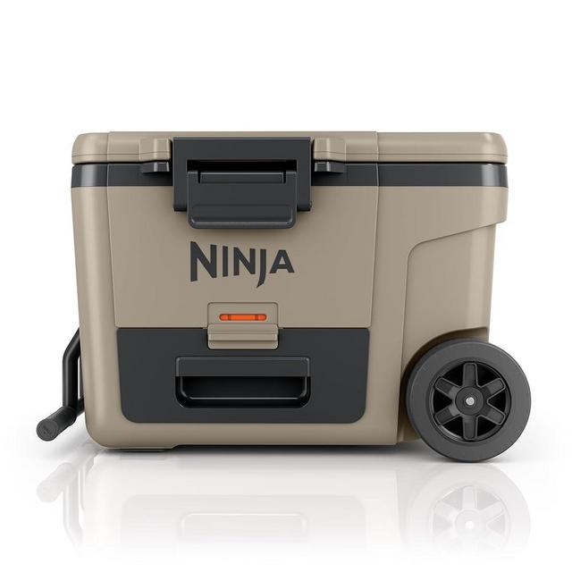 Ninja FrostVault 45qt Wheeled Cooler with Dry Zone, Integrated Fridge-Temp Dry Storage Drawer, Premium Heavy-Duty Insulated Cooler, Keeps Ice for Days, Birch Beige, FB245CS