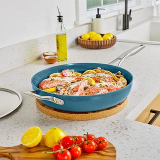 Premier Ceramic Nonstick 12" Frying Pan with Lid