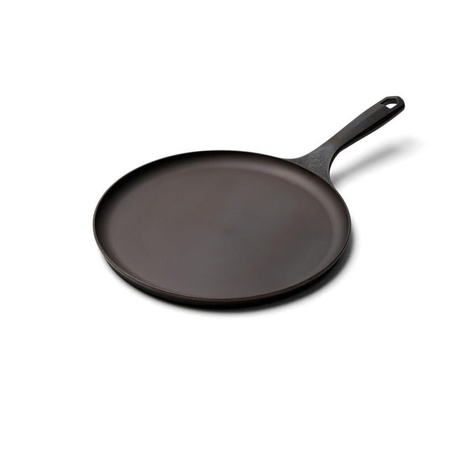 Field Company 10-Inch Round Cast Iron Griddle – No.9, Flat Top, Lightweight & Smooth, Preseasoned with Organic Oil – Made in USA, Non-Toxic, Vintage Design – Cooks French Toast, Hash Browns & Sliders