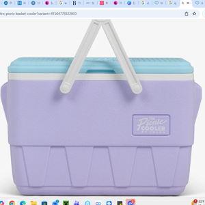 Retro Picnic Basket 25 Qt Cooler