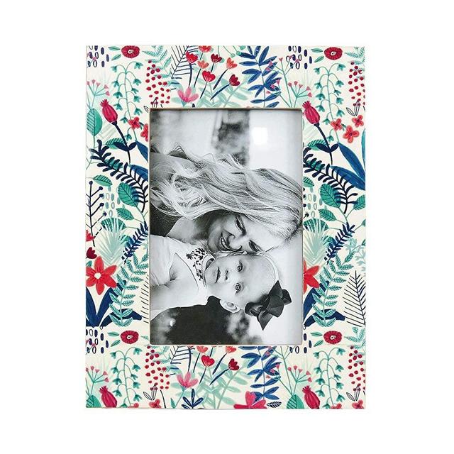 NIKKY HOME 4x6 Floral Resin Photo Picture Frame Boho Style for Tabletop Display