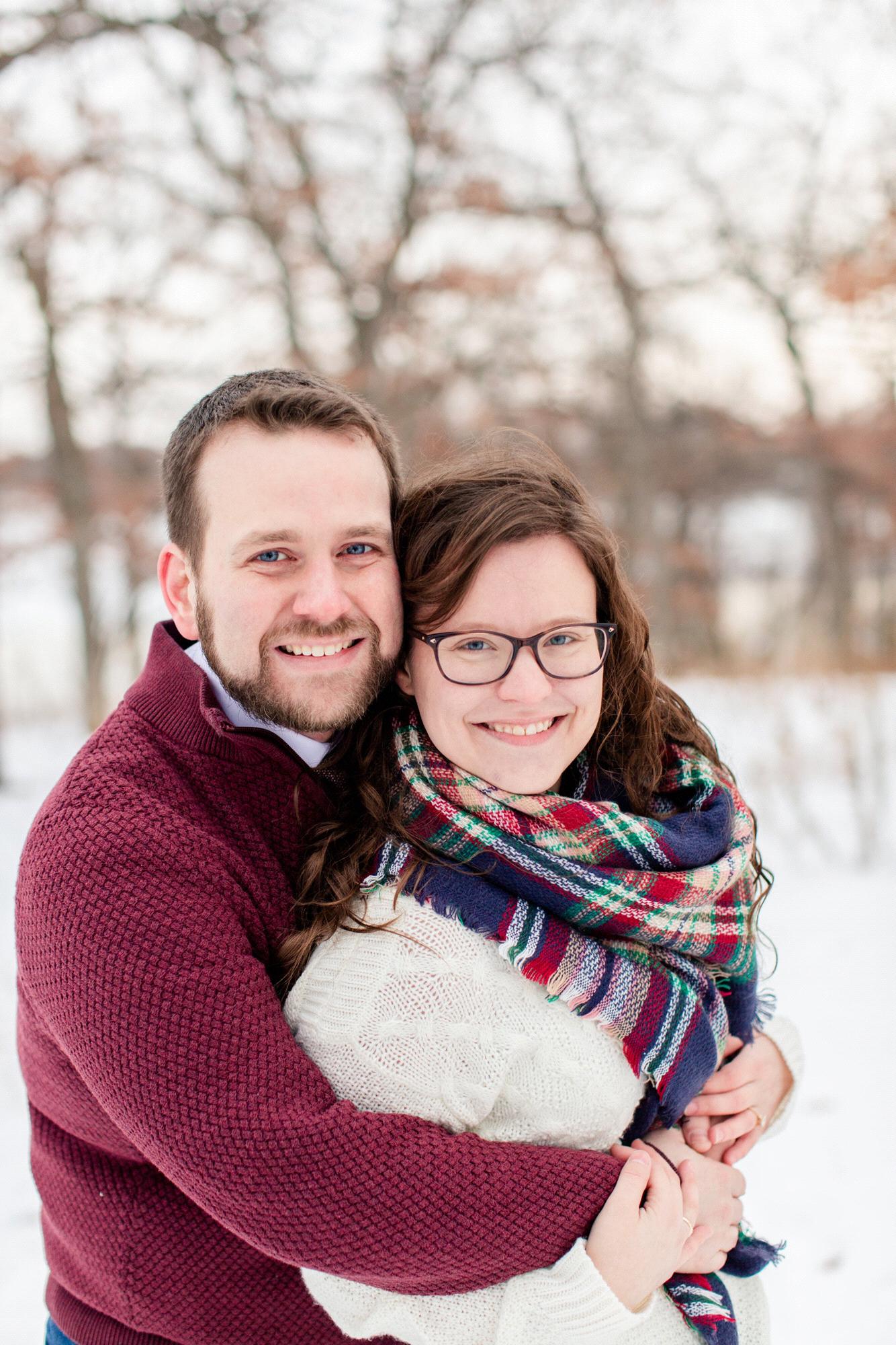 Engagement Photos at Silverwood Park in St. Anthony, MN - December 7, 2019 (photo credit: Katzie & Ben Photography)