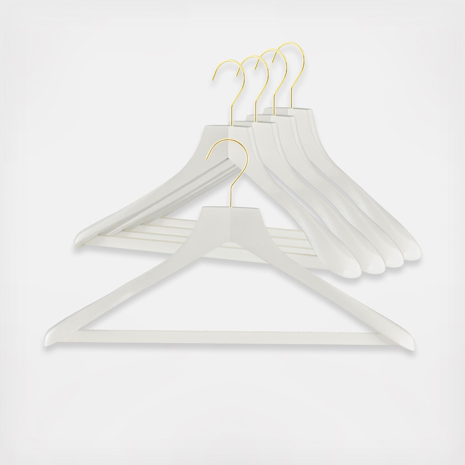 Mawa Euro Series Hanger for Shirts/Dresses - Pack of 2 - White