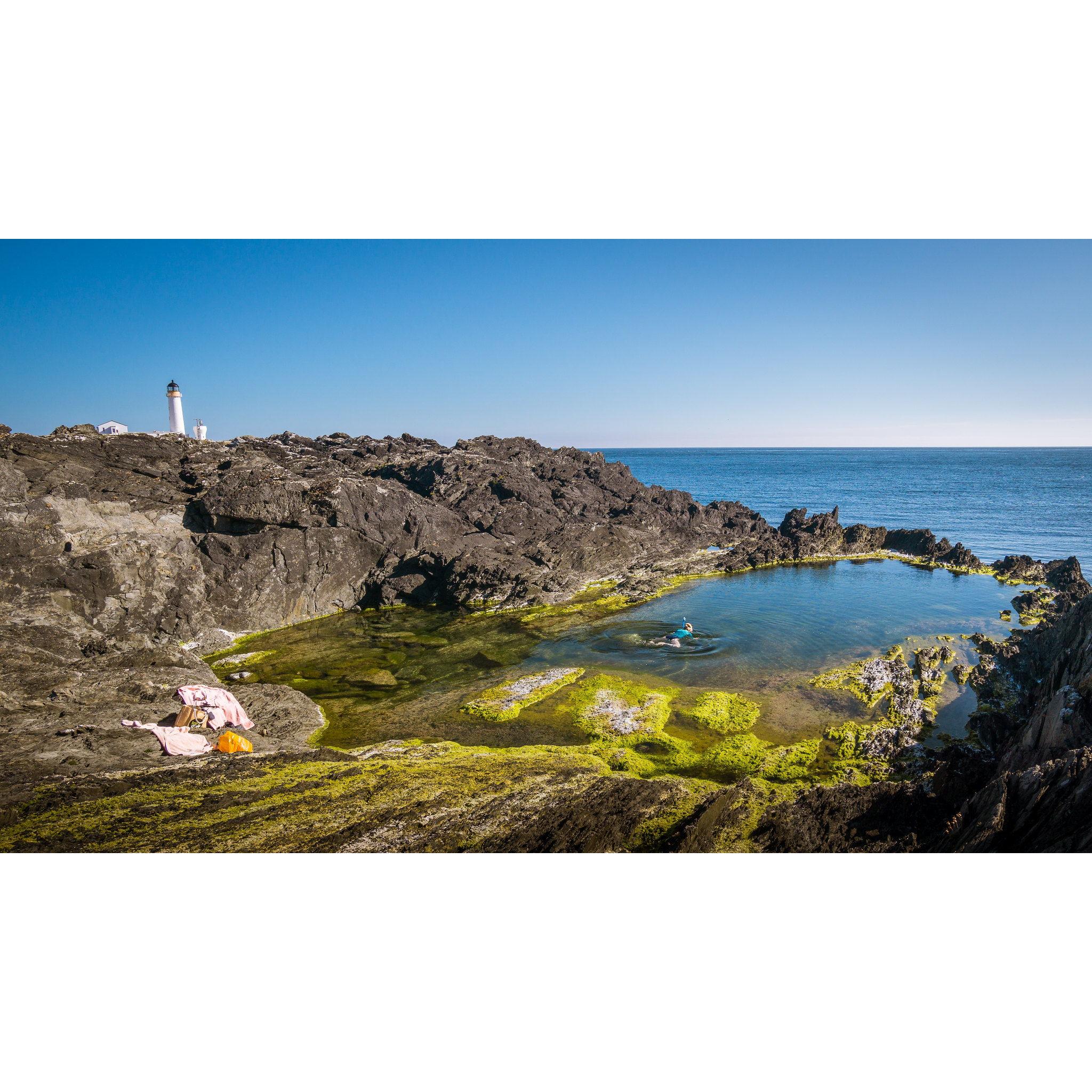 Pack your swimmers and head to the local swimming pool, Gunglesund, at the bottom of Malcolm's Head.