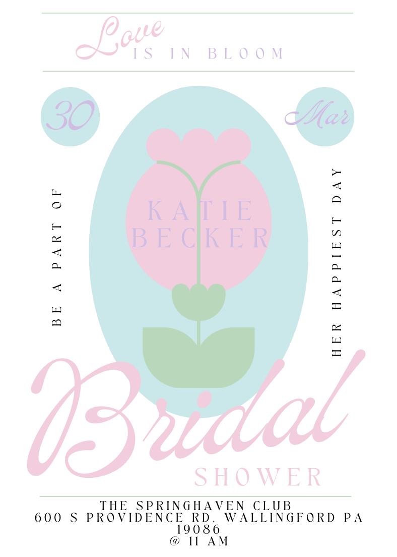 The Wedding Website of Katie Becker and Her Love Is in Bloom