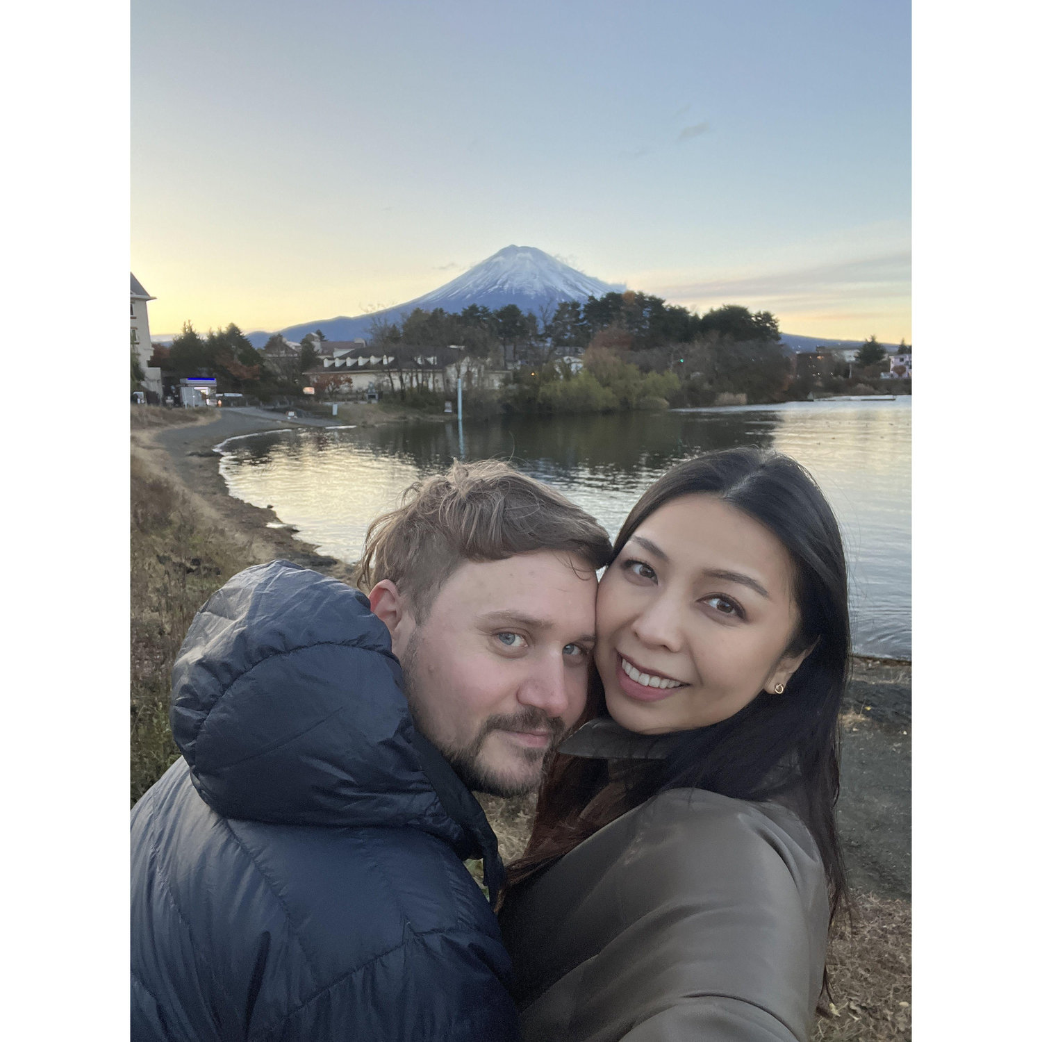 Peter's first time seeing Mt. Fuji