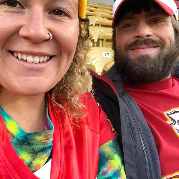 Chiefs game! This was before they started winning and tickets became unrealistically expensive.