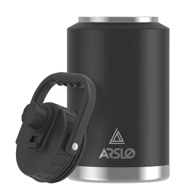 Arslo large Insulated Water Jug With Handle, One Gallon Insulated Water Bottle, 1 Gallon Stainless Steel Water Jug
