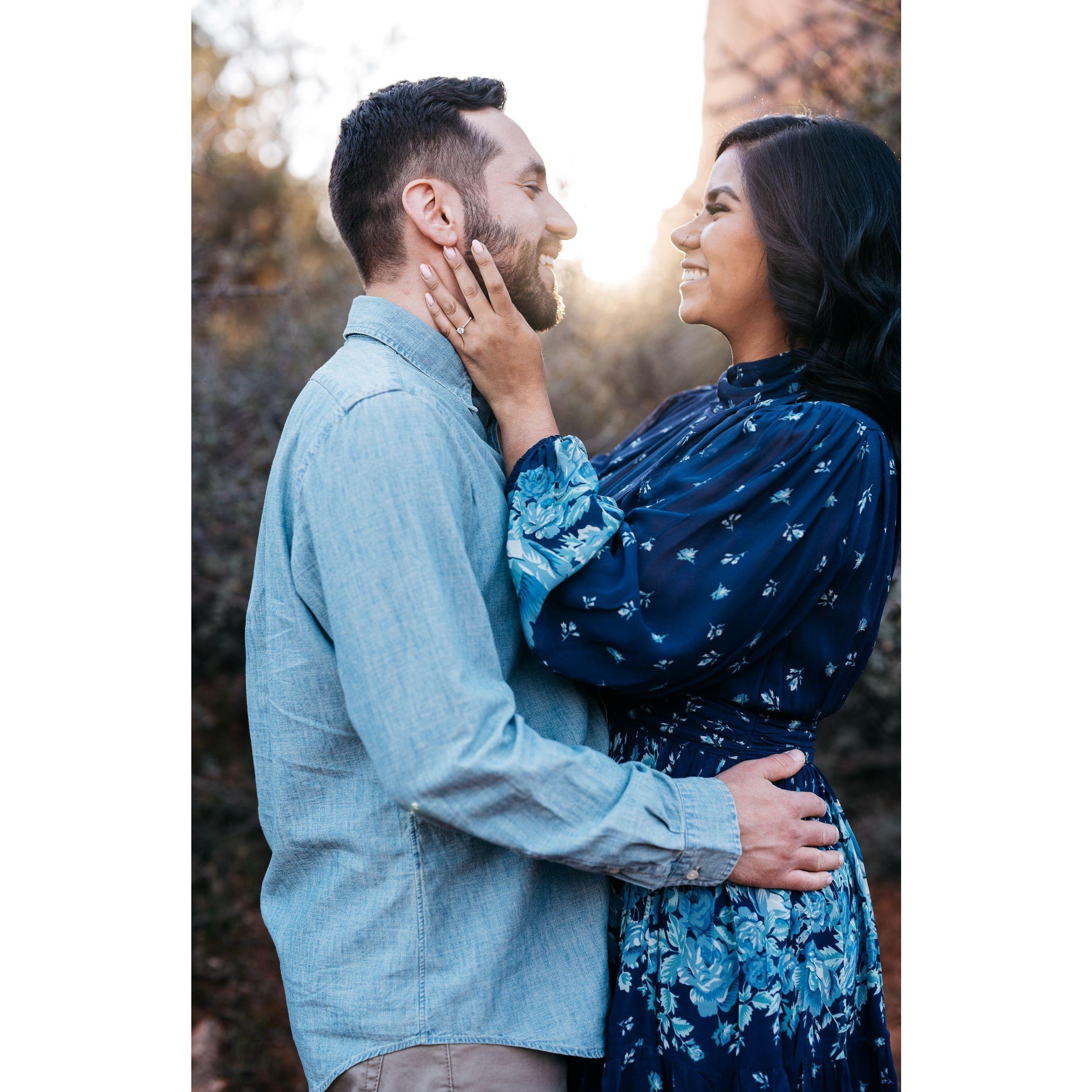 Engagement shoot in Sedona