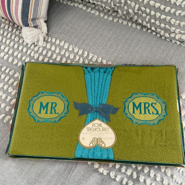 Vintage NOS Towel Set, 1970's Barth &...
