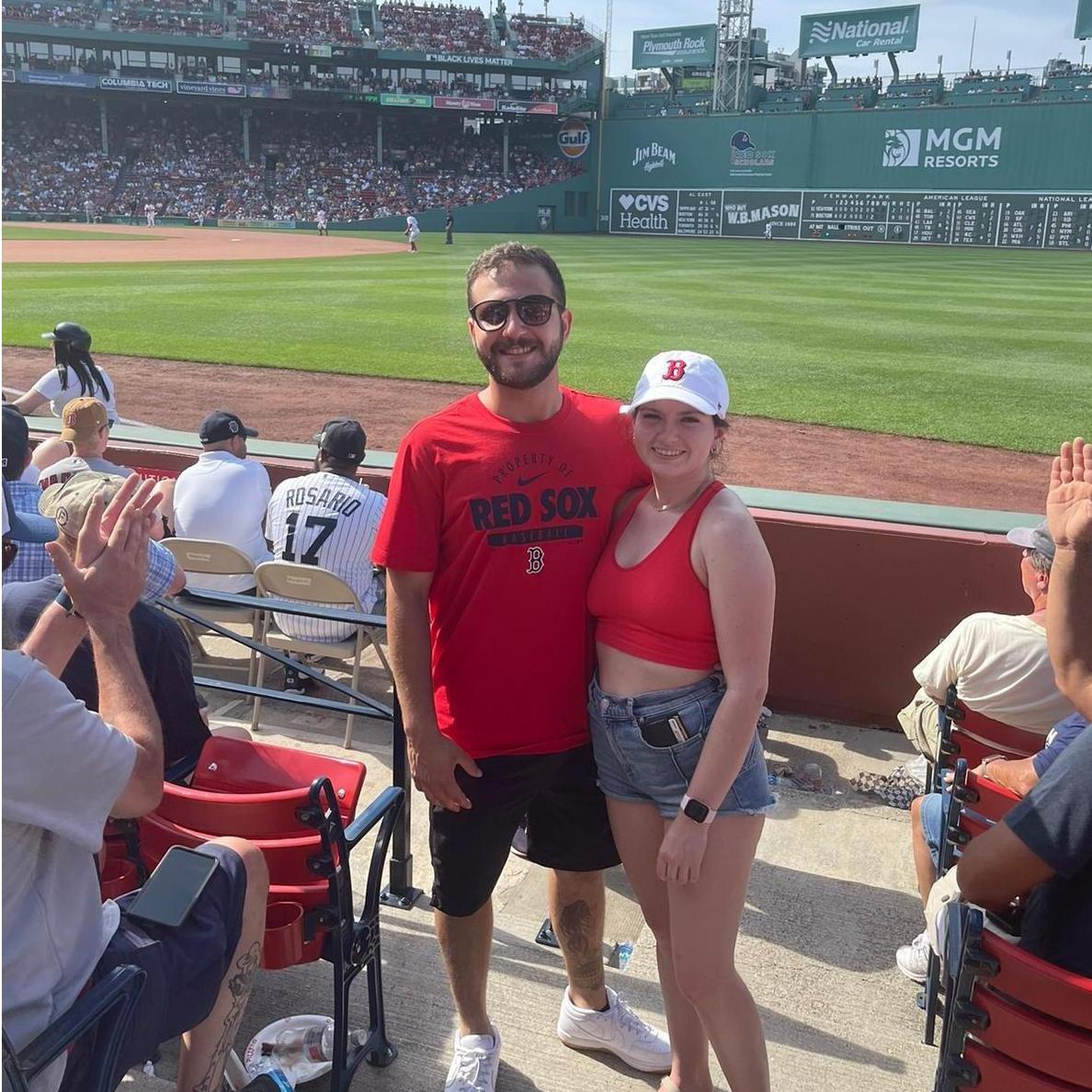 Adriano's first Sox game. They won! Celebratory beers and oysters were had.