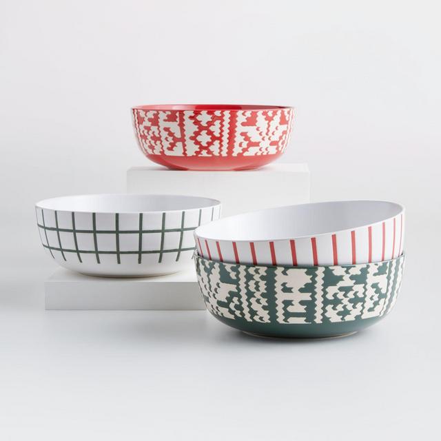 Fair Isle Bowls, Set of 4