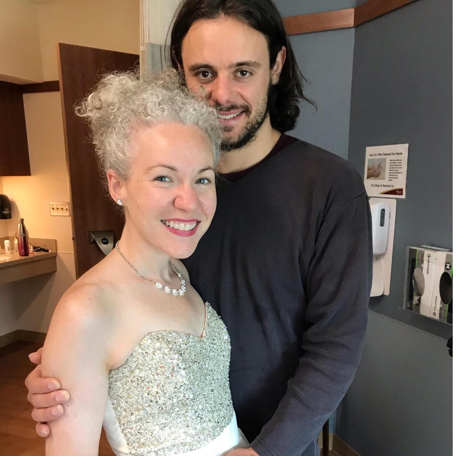 We spent our first anniversary in the hospital with my momma