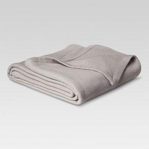 Solid Cotton Blanket (King) Gray - Threshold™