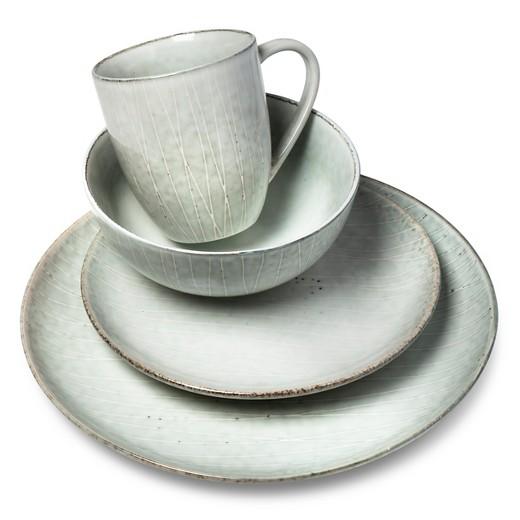 Solene Stoneware 16pc Dinnerware Set White - Threshold™