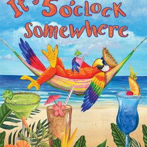 Briarwood Lane 5 O'clock Parrot Summer Garden Flag
