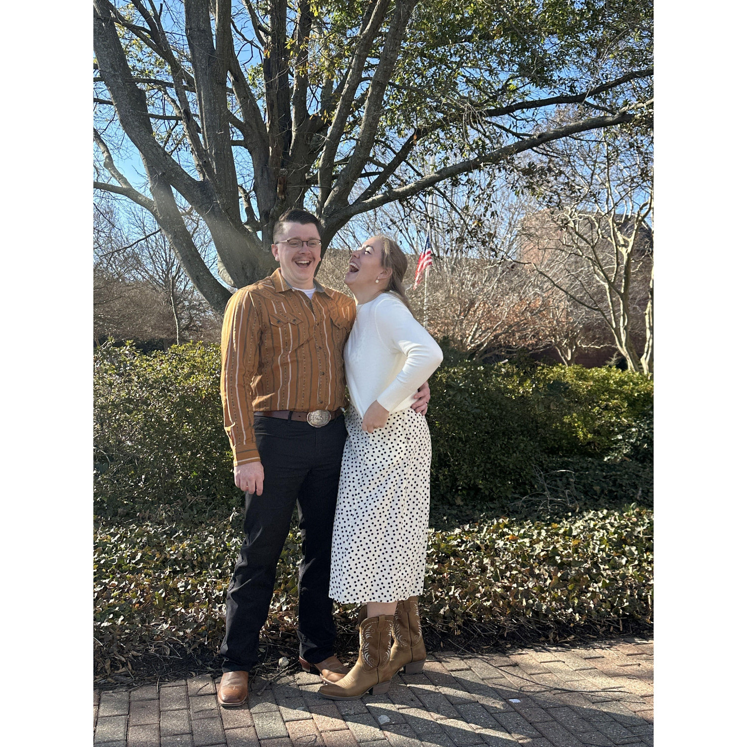 We had just left the court house after getting legally married