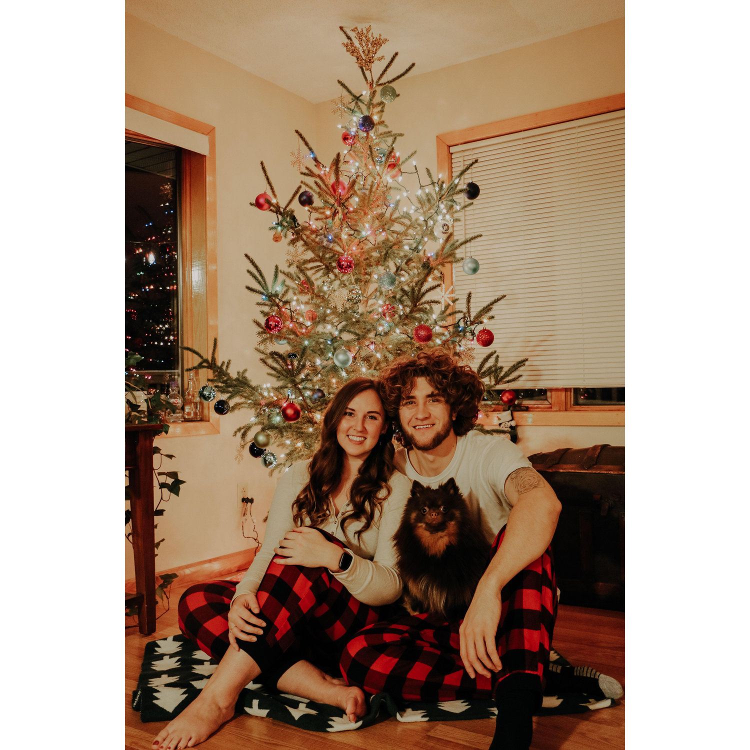 The first of our annual self-timer Christmas photos