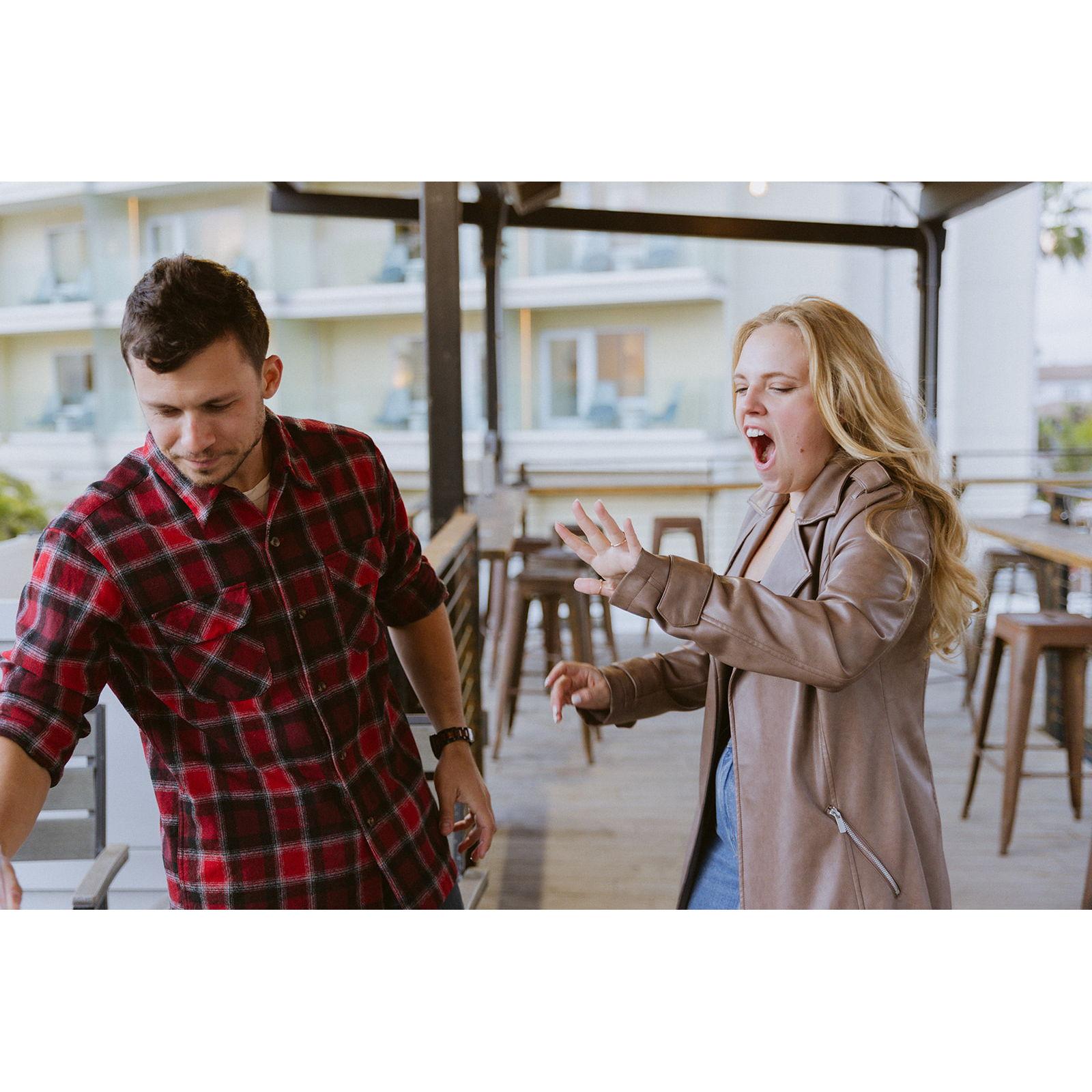 This was my first time seeing the gorgeous ring that Shane MADE for me! Shout out to Carson for helping create the masterpiece!