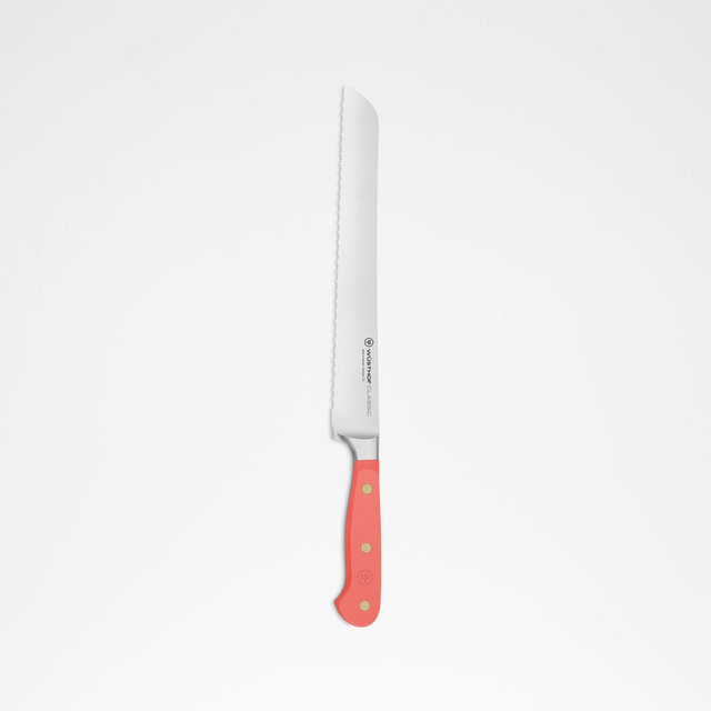 Wusthof Classic Color Coral Peach 9" Serrated Bread Knife