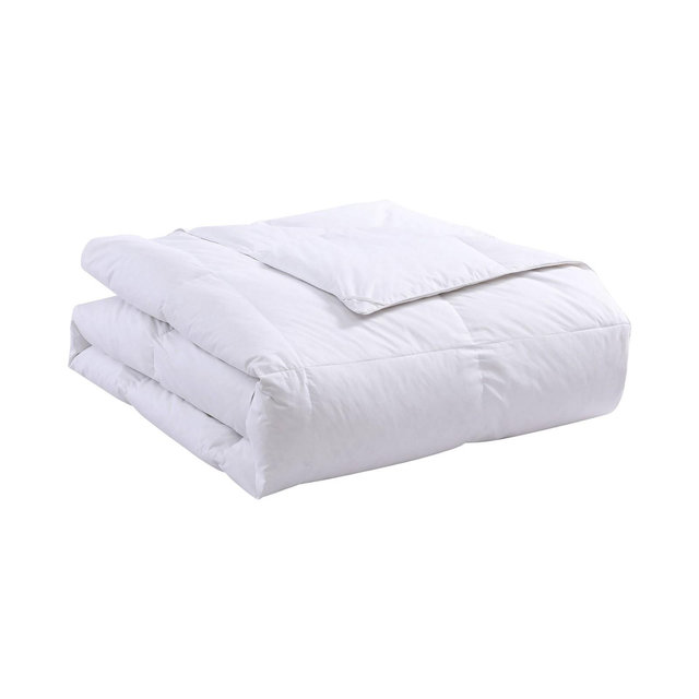 Full/Queen HeiQ Cooling White Feather and Down All Season Comforter - Serta