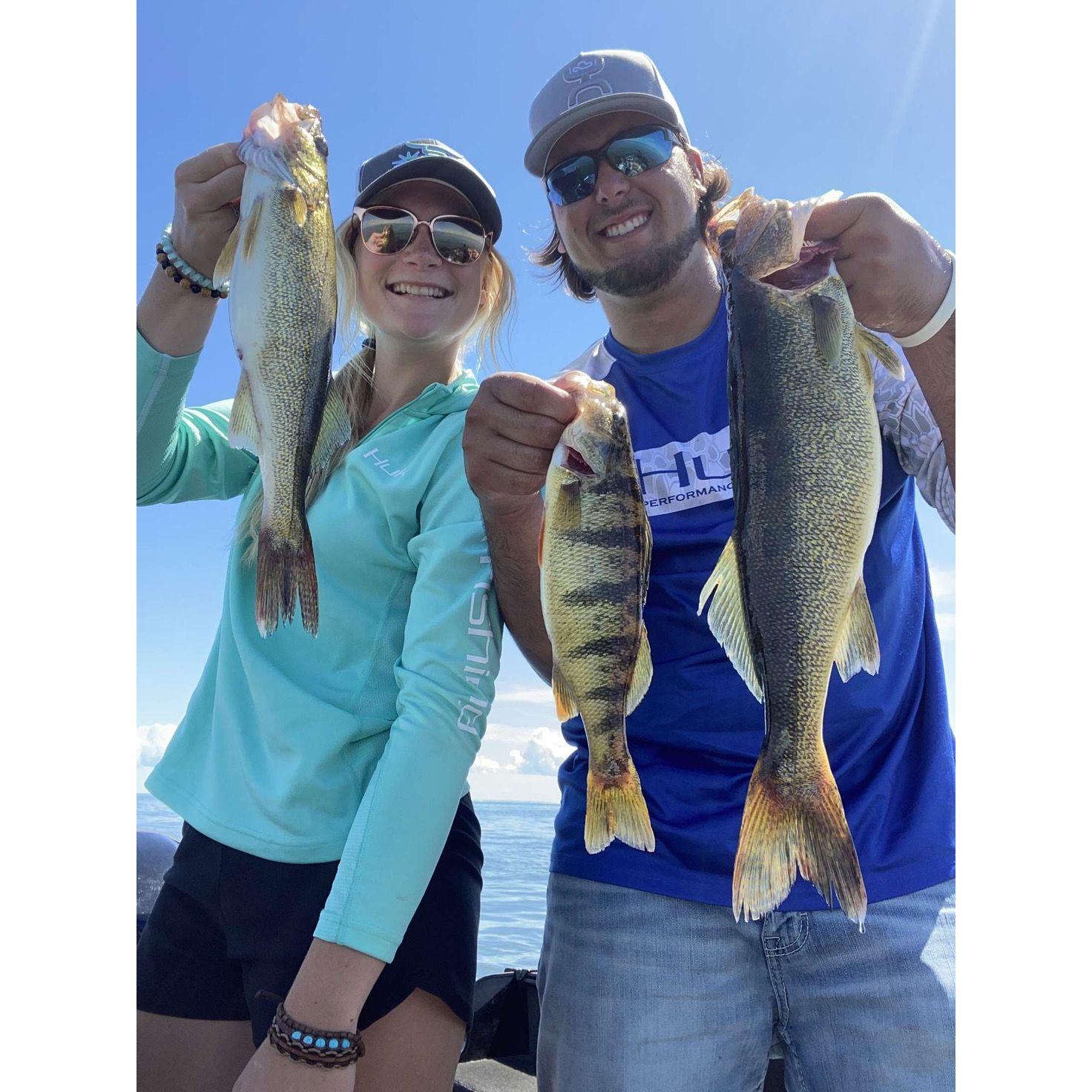 Ashliegh is always out-catching Bradley!
