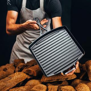 Blacklock Triple Seasoned Square Grill Pan