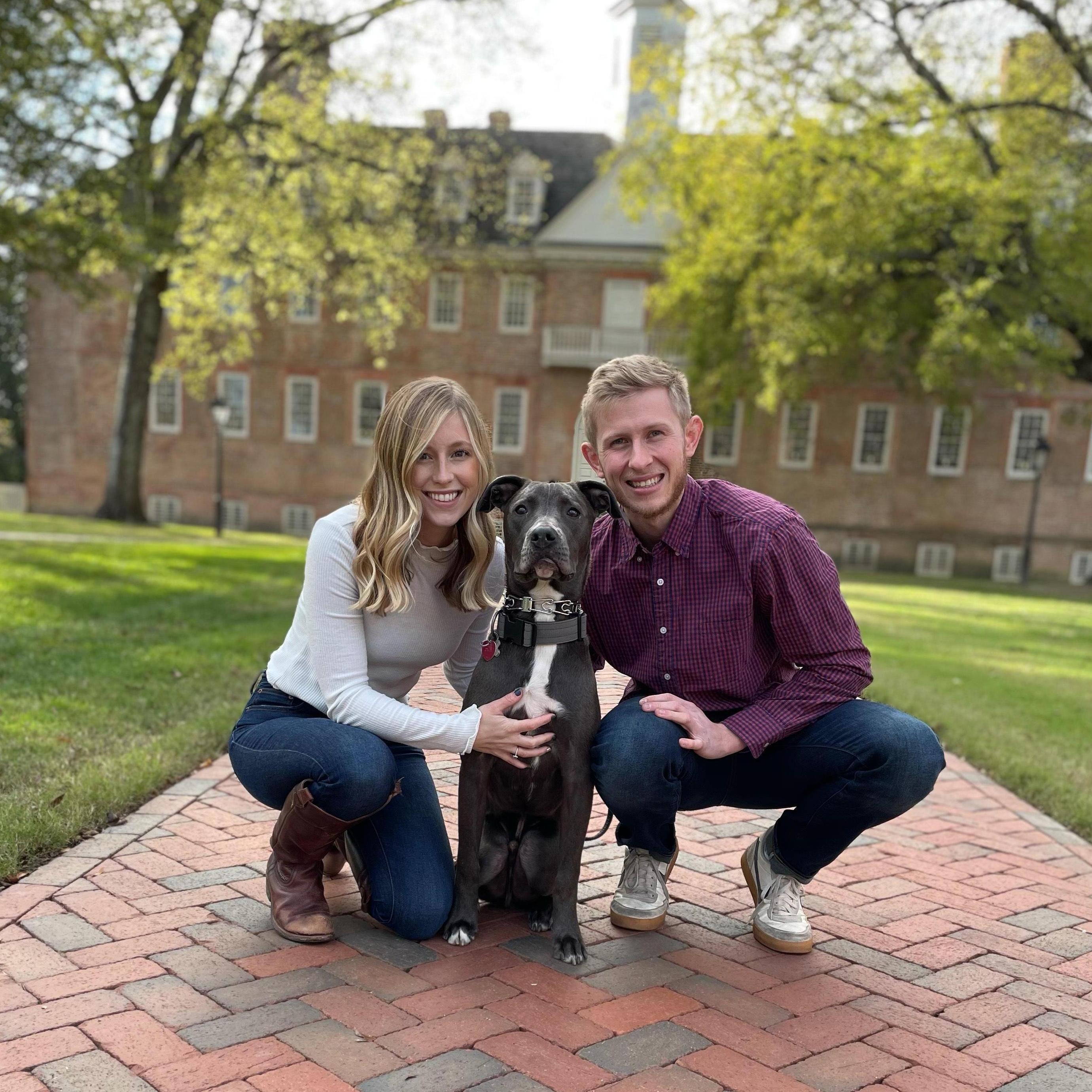 As if quarantine wasn't hard enough already, we adopted this sweet pup. All jokes aside, we can't imagine life without him!