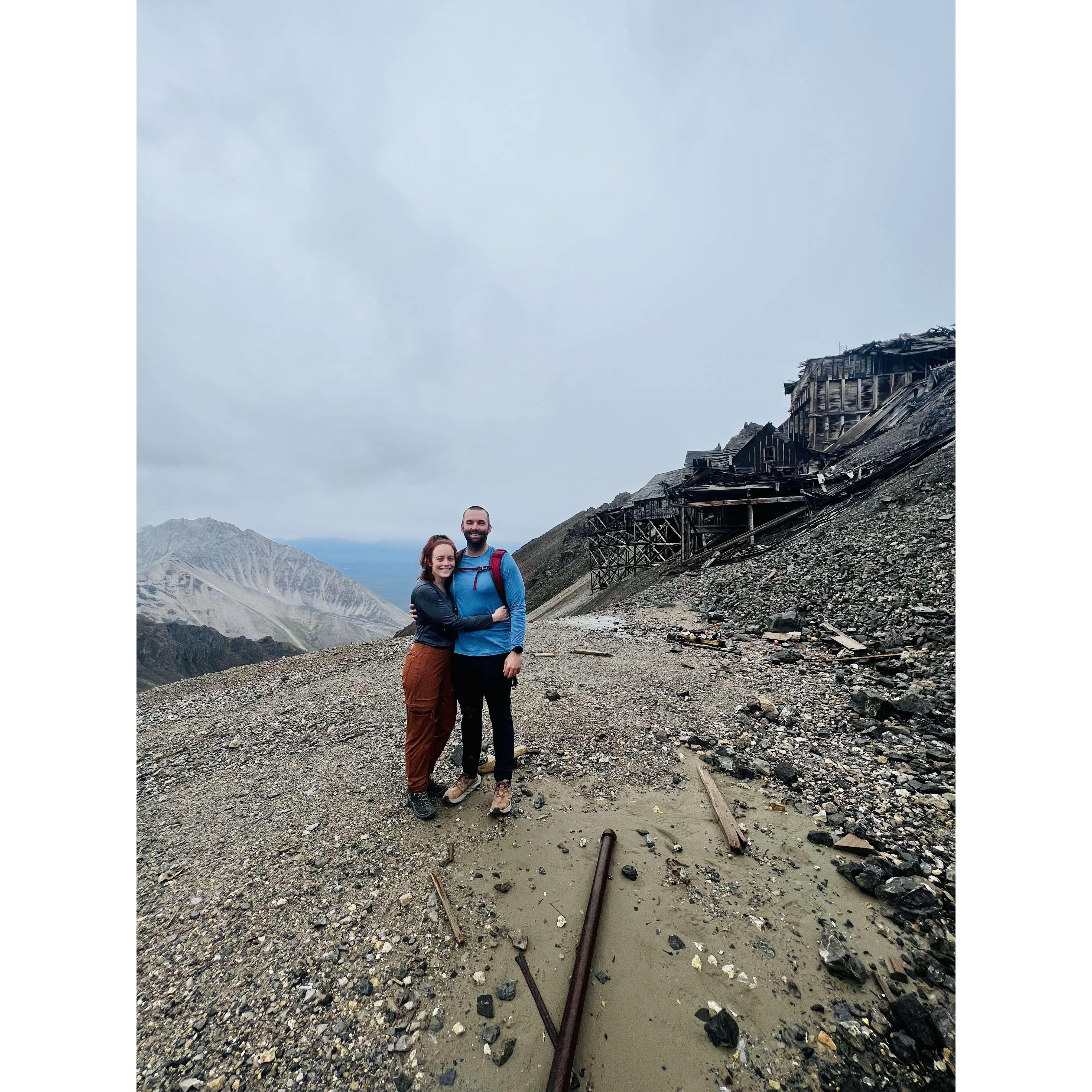 On top the Bonanza Mine Trail in Kennecott, AK