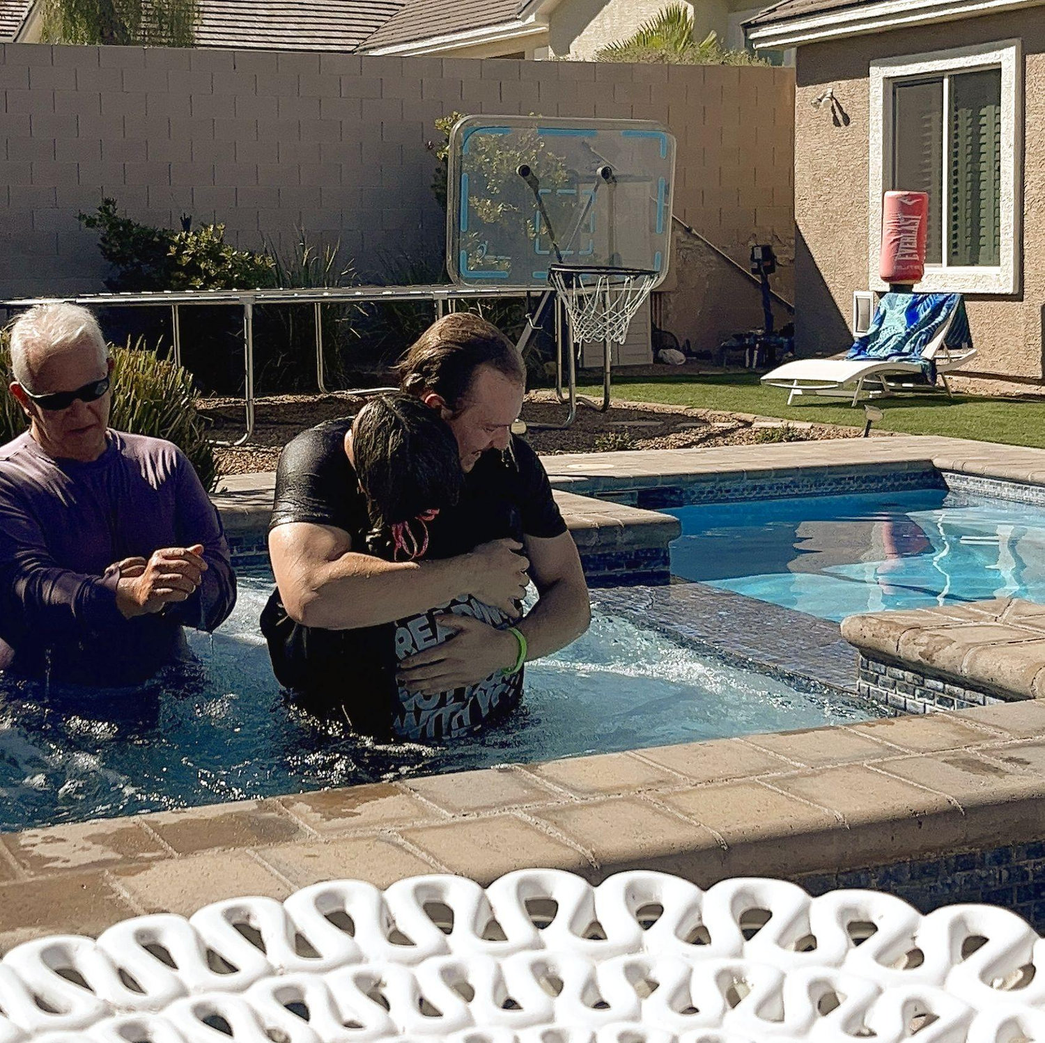 We got baptized together!!
