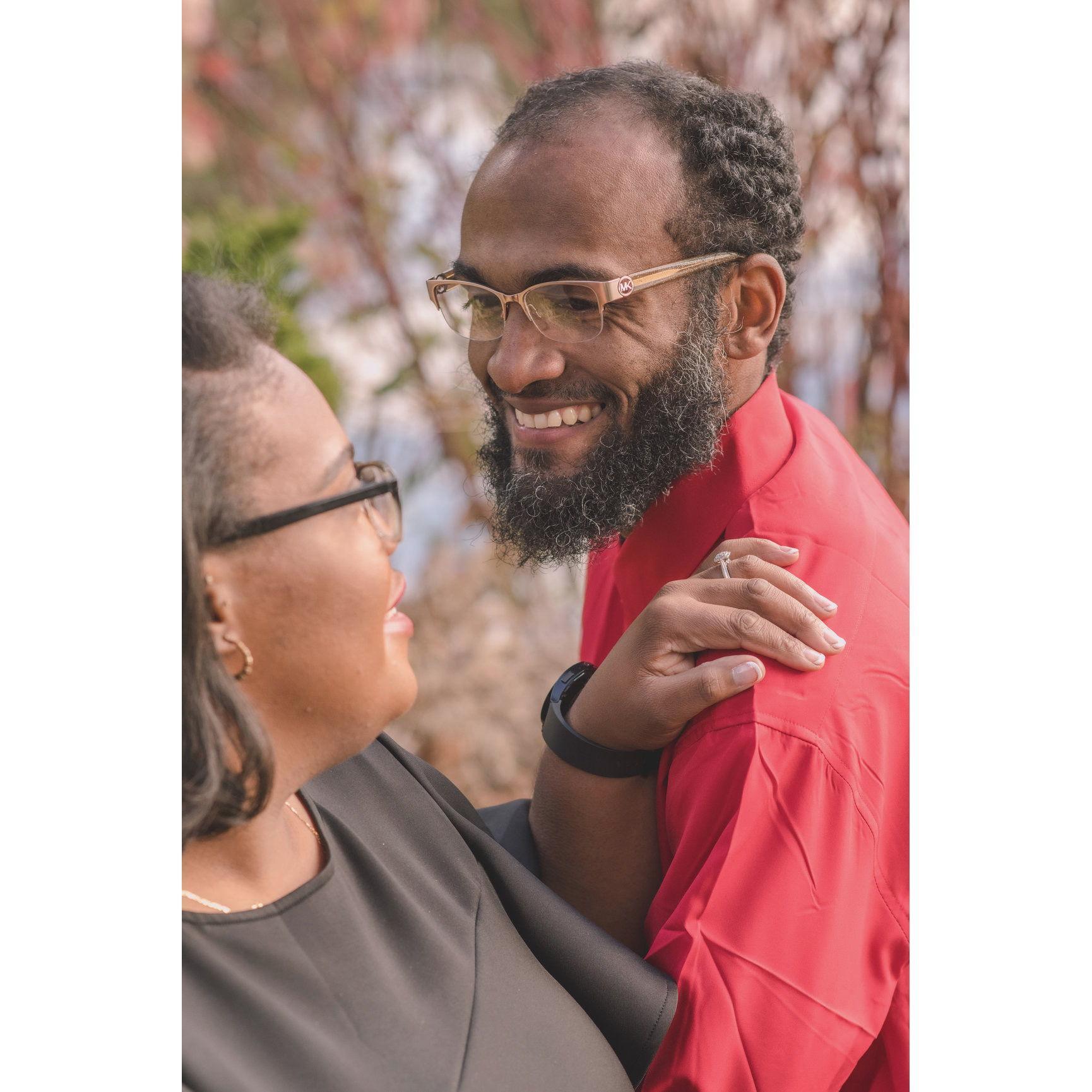 Engagement photo and we froze.
