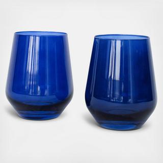 Estelle Stemless Wine Glass, Set of 2