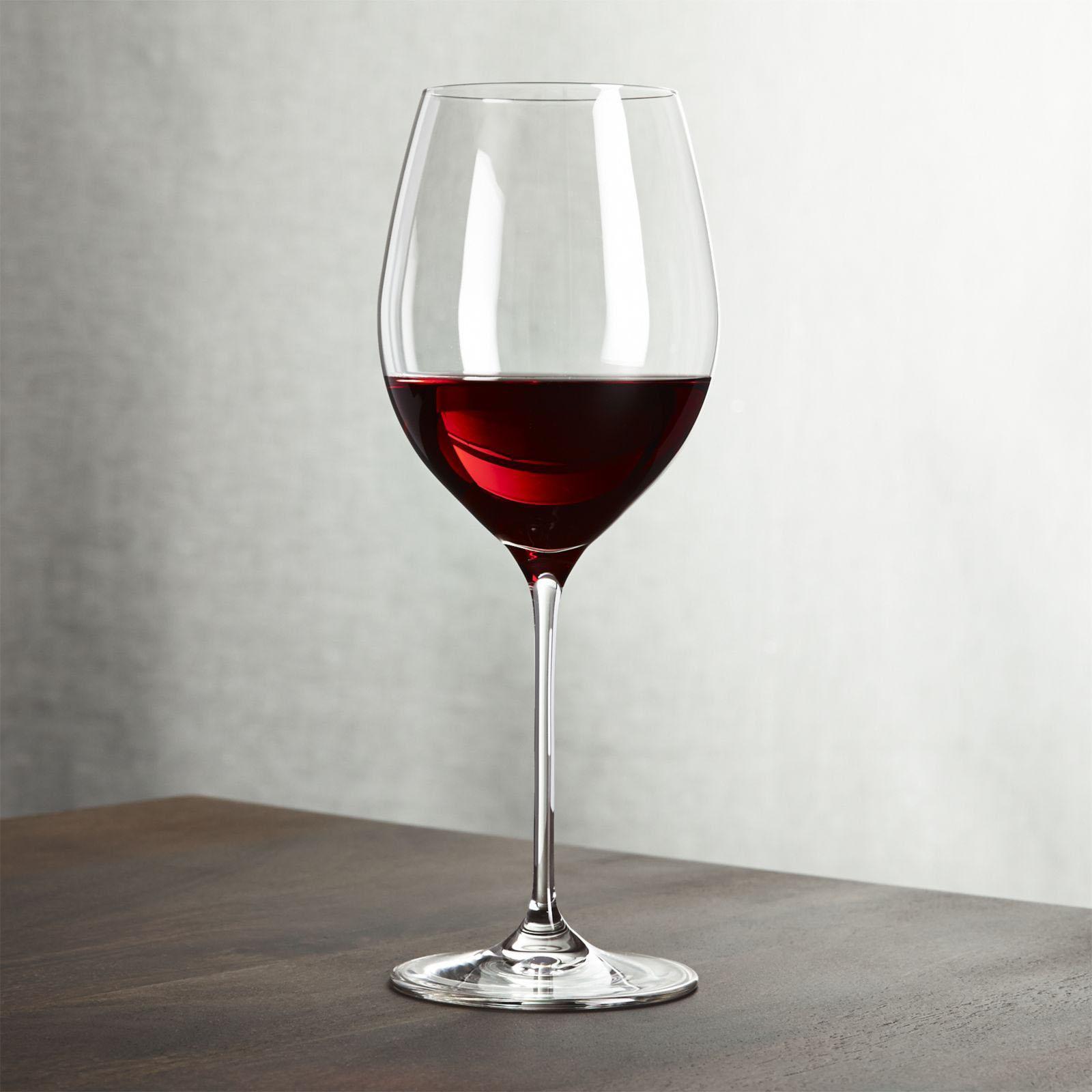 Crate and Barrel, Hip Large Red Wine Glass, Set of 4 - Zola