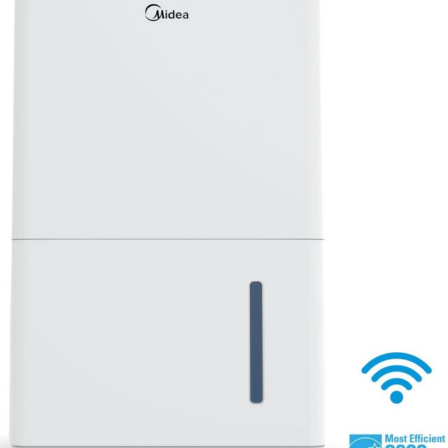 Midea 22-Pints Energy Star Smart Dehumidifier for Damp Rooms, White, MAD22S1WWT