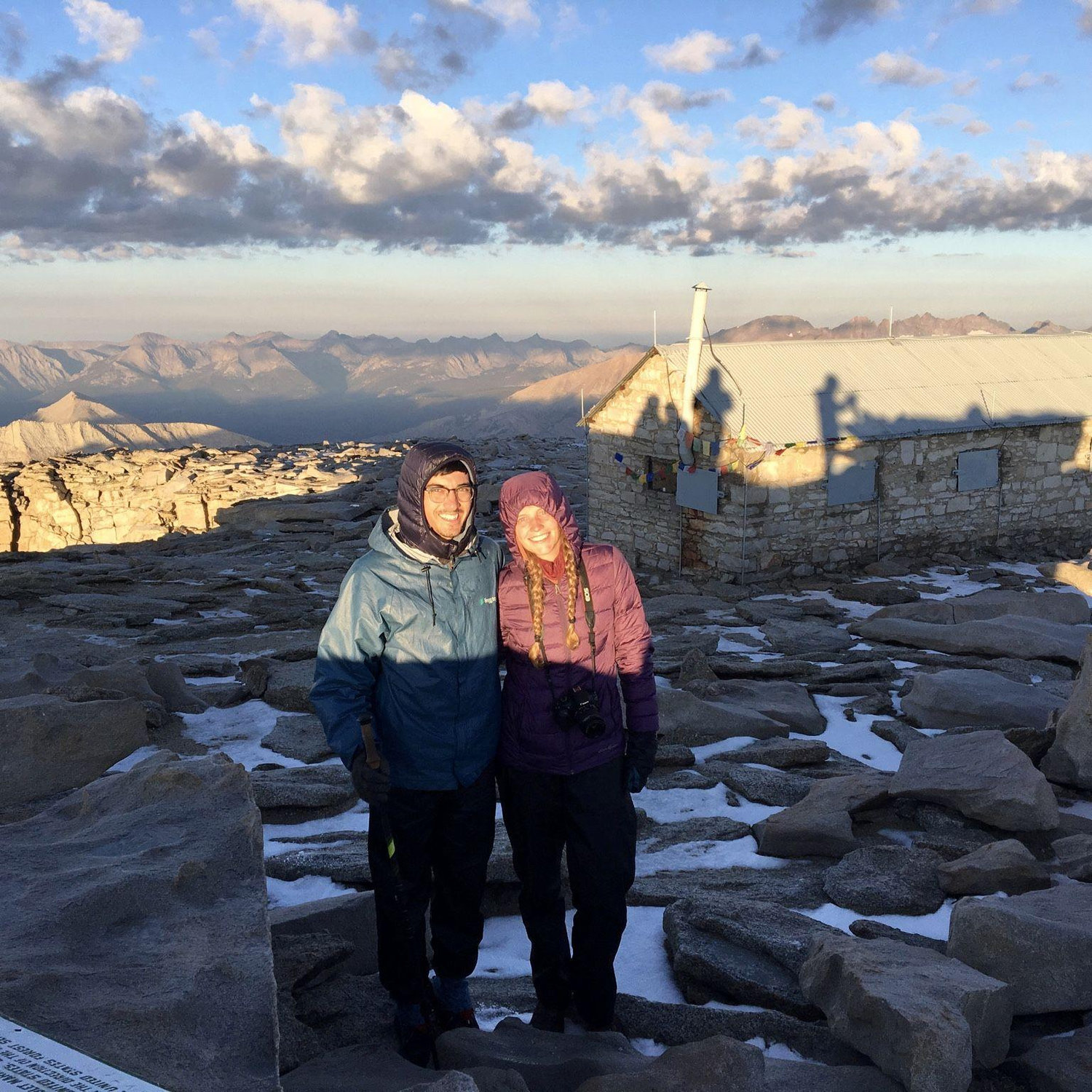On top of Mount Whitney after finishing the John Muir Trail, 17-day thru hike