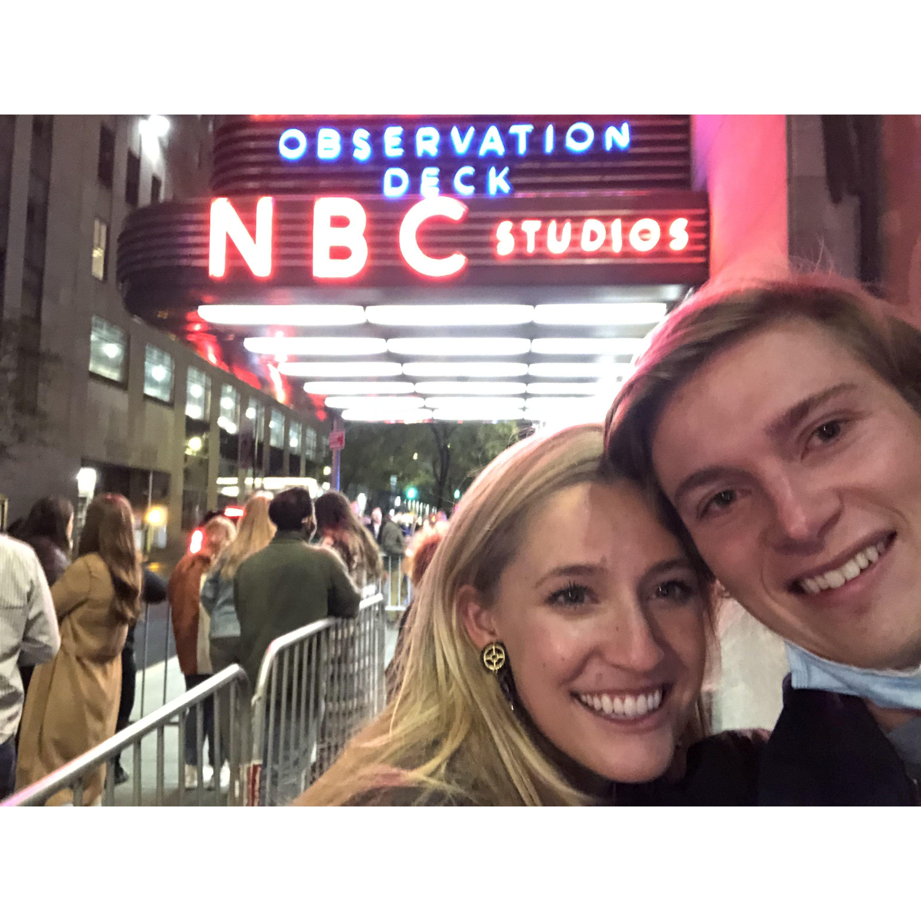 Winning tickets to SNL! Madeline's lifelong dream