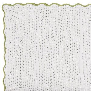 Jane Scalloped Quilt (Sage, Full/Queen)