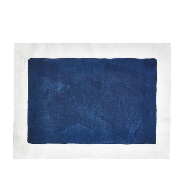 Summerill & Bishop Full Field Linen Placemat in Midnight Blue
