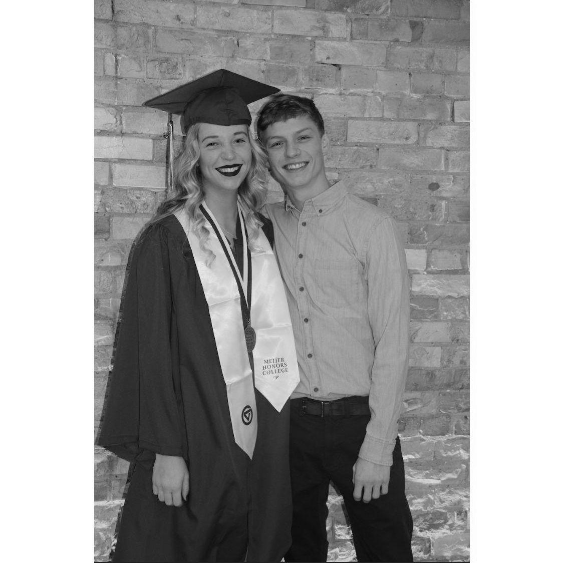 Jamie's graduation from GVSU in December 2018