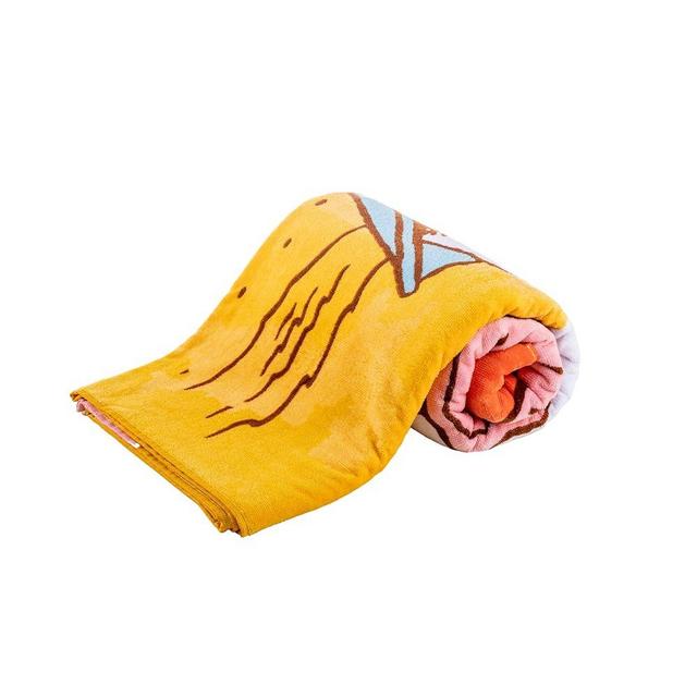 Berkshire Peanuts® Snoopy Beach Towel — 100% Cotton Pool & Beach Towel, Absorbent, Quick-Drying & Sand-Free, 36'' × 72'', Snoopy Beachy Good Life