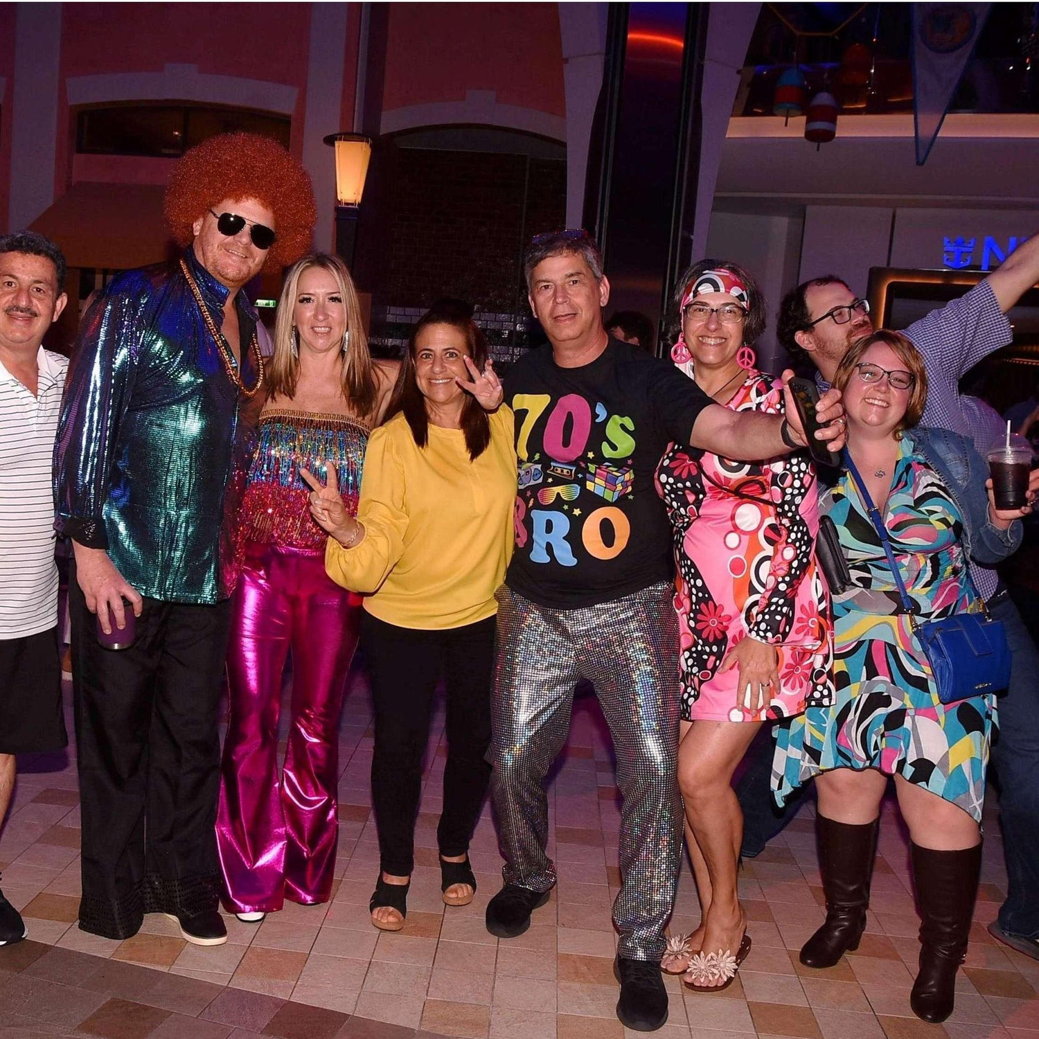 Having a 70s party with Eduardo's family