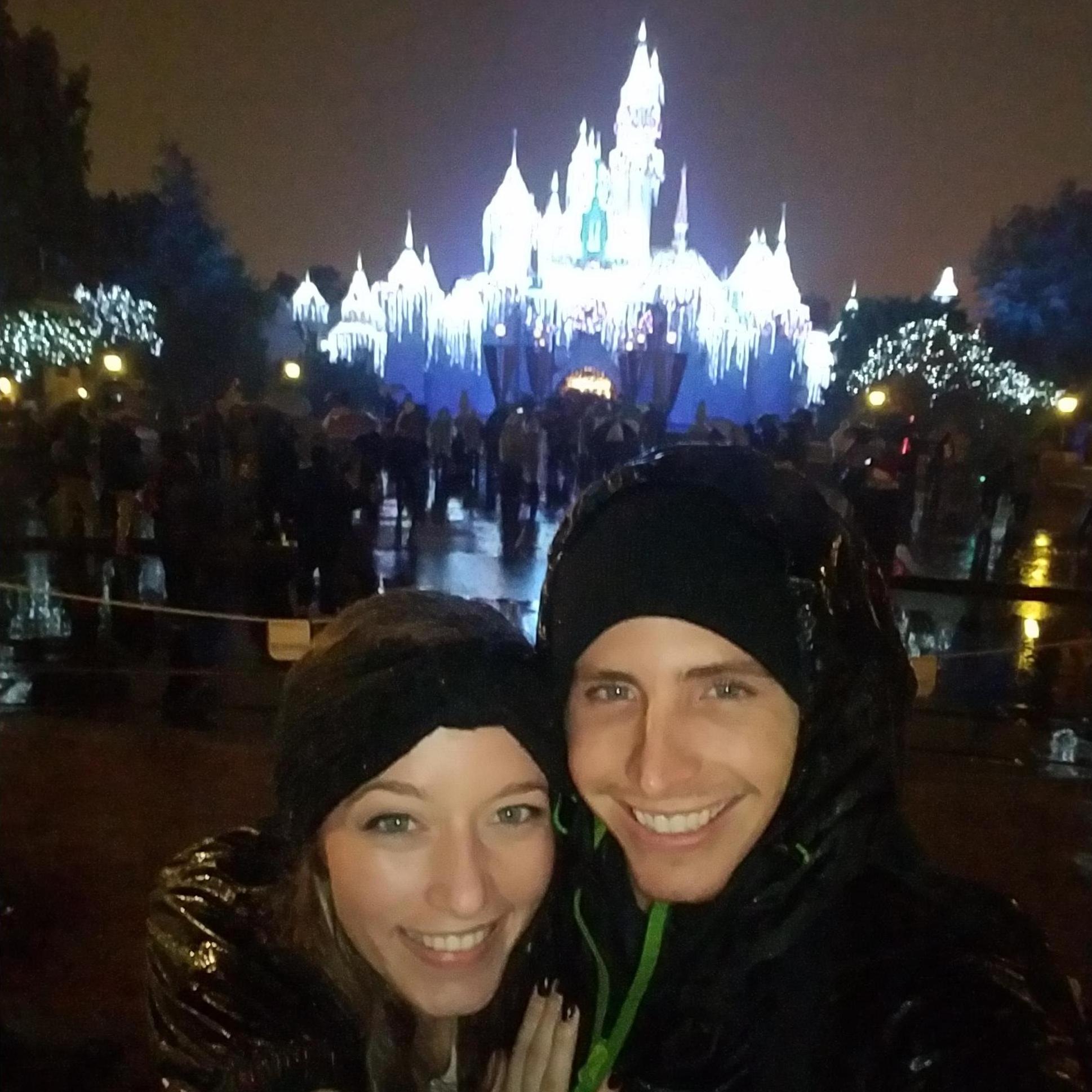 Jumping in puddles while its pouring down rain at Disneyland! '2016