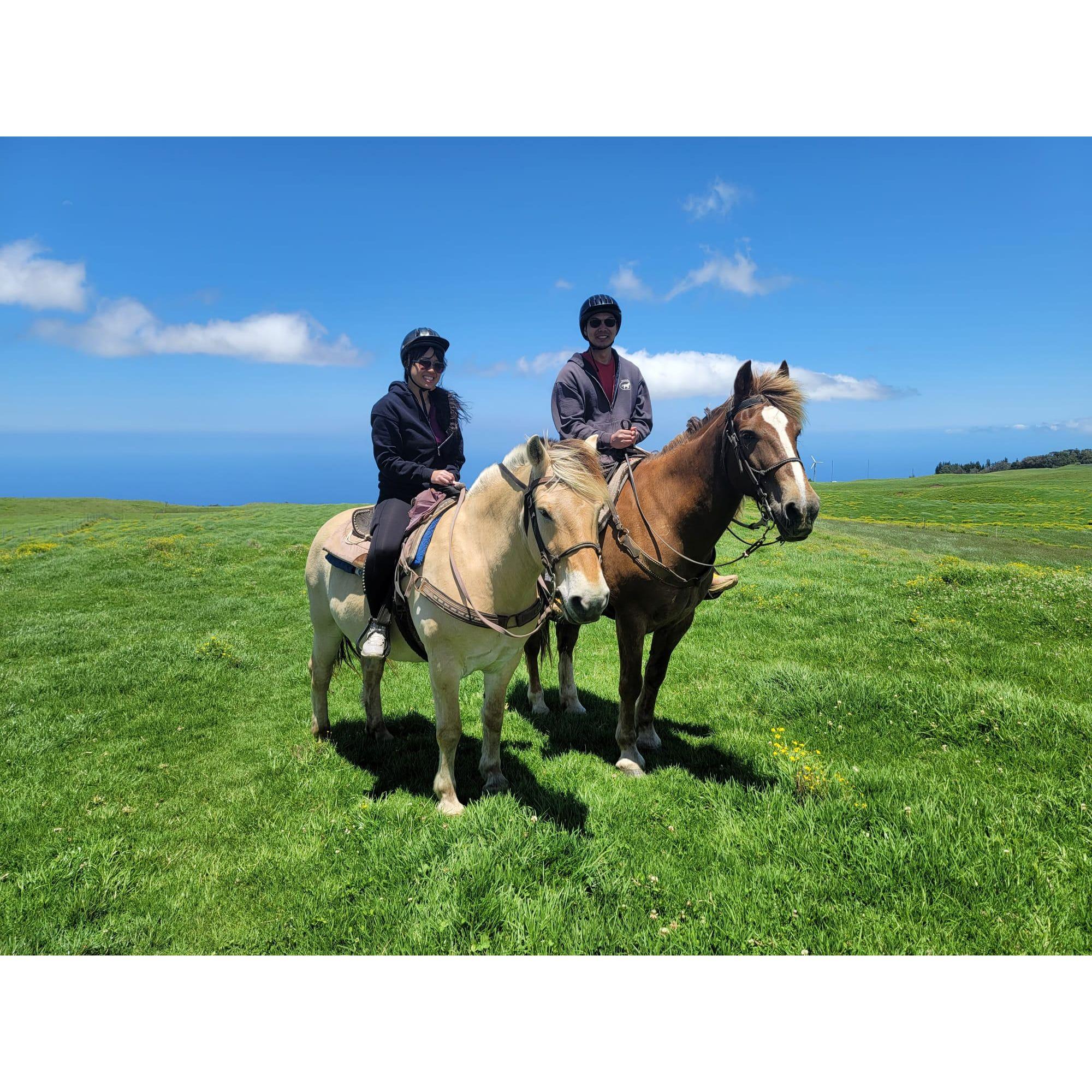 We horsebacked hi(gh) and lo(w)